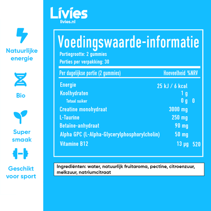 Livies Kreatine Gummibeertjes