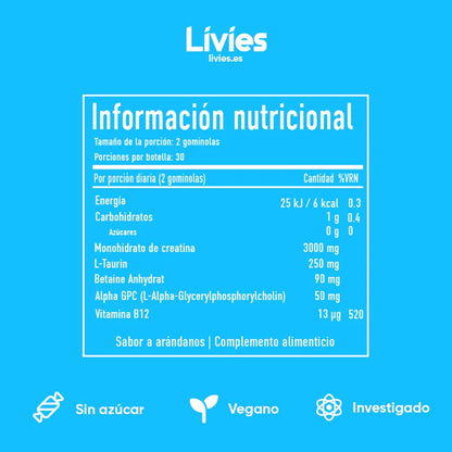 Livies Kreatine Gummibeertjes